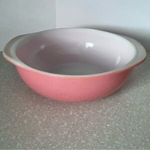 Vintage Pyrex 2 Qt Round Casserole Dish Desert Dawn Pink #024